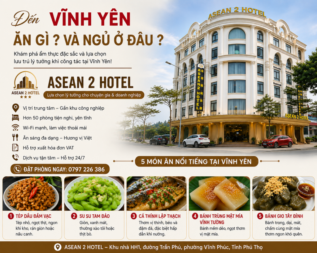 công tác Vĩnh Yên, đi công tác Vĩnh Yên