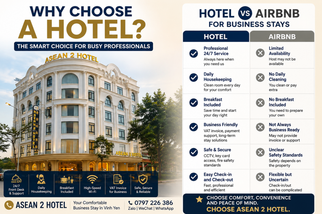 30-Day Business Trip in Vinh Yen: Hotel or Airbnb? | 在永安出差30天：酒店还是 Airbnb？